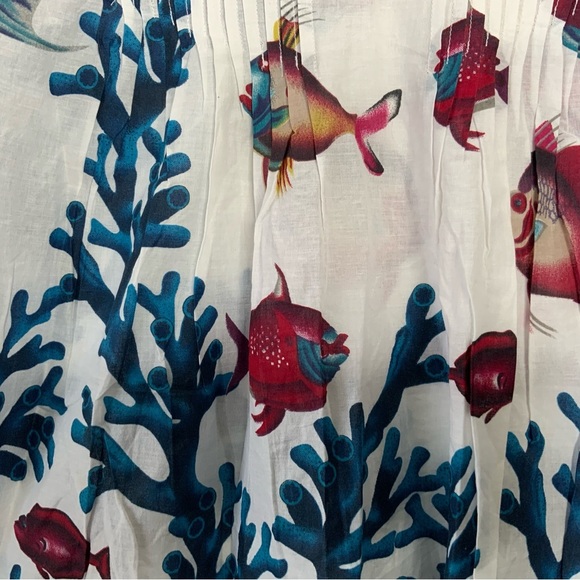 Soft Surroundings Blue and Red Swim Coverup - Picture 4 of 8